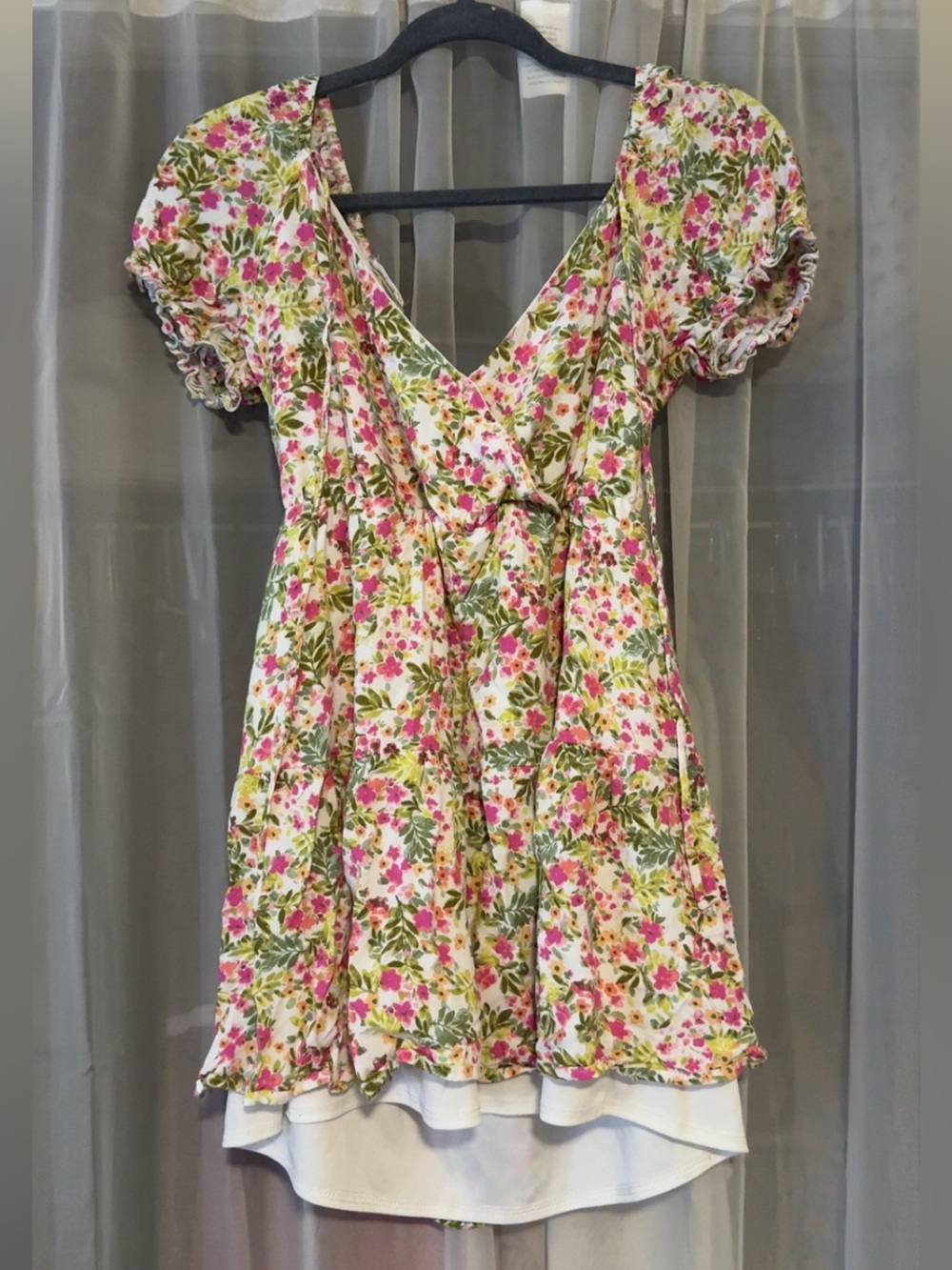 Altar'd State Pink & Green Floral Sundress
